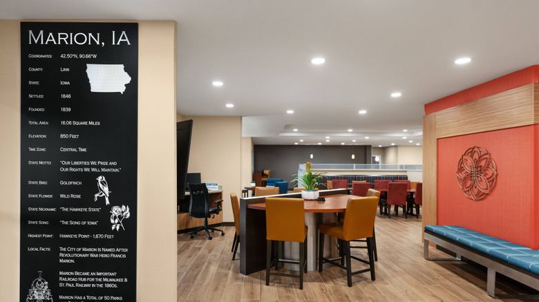<b>TownePlace Suites Cedar Rapids Marion Lobby</b>. Images powered by <a href="https://www.leonardoworldwide.com/" title="Leonardo Worldwide" target="_blank">Leonardo</a>.