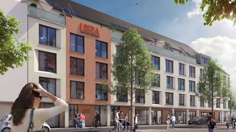 <b>Brera Apartments Boeblingen Exterior</b>. Images powered by <a href="https://www.leonardoworldwide.com/" title="Leonardo Worldwide" target="_blank">Leonardo</a>.