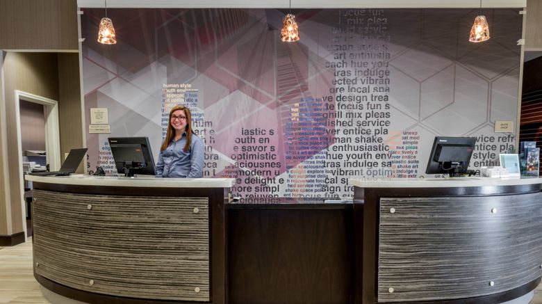 <b>SpringHill Suites Denton Lobby</b>. Images powered by <a href="https://www.leonardoworldwide.com/" title="Leonardo Worldwide" target="_blank">Leonardo</a>.