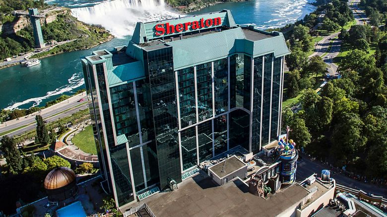 Sheraton Fallsview Hotel Exterior. Images powered by <a href="https://www.leonardoworldwide.com" target="_blank" rel="noopener">Leonardo</a>.
