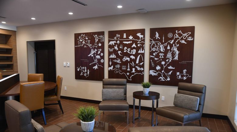<b>TownePlace Suites KC at Briarcliff Lobby</b>. Images powered by <a href="https://www.leonardoworldwide.com/" title="Leonardo Worldwide" target="_blank">Leonardo</a>.