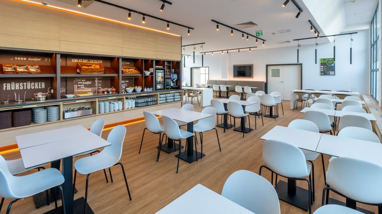<b>B&B Hotel Aachen City-Ost Restaurant</b>. Images powered by <a href="https://www.leonardoworldwide.com/" title="Leonardo Worldwide" target="_blank">Leonardo</a>.