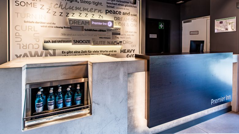 <b>Premier Inn Heidelberg City Bahnstadt Lobby</b>. Images powered by <a href="https://www.leonardoworldwide.com/" title="Leonardo Worldwide" target="_blank">Leonardo</a>.