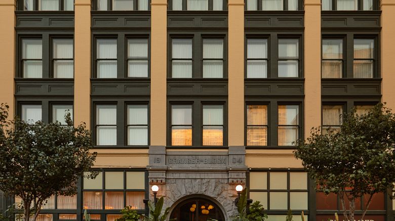<b>Granger Hotel, a member of Design Hotels Exterior</b>. Images powered by <a href="https://www.leonardoworldwide.com/" title="Leonardo Worldwide" target="_blank">Leonardo</a>.