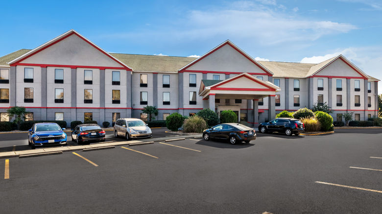 Red Roof PLUS+  and  Suites Atlanta Airport Exterior. Images powered by <a href="https://www.leonardoworldwide.com" target="_blank" rel="noopener">Leonardo</a>.