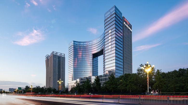 <b>Hampton by Hilton Handan Railway Station Exterior</b>. Images powered by <a href="https://www.leonardoworldwide.com/" title="Leonardo Worldwide" target="_blank">Leonardo</a>.