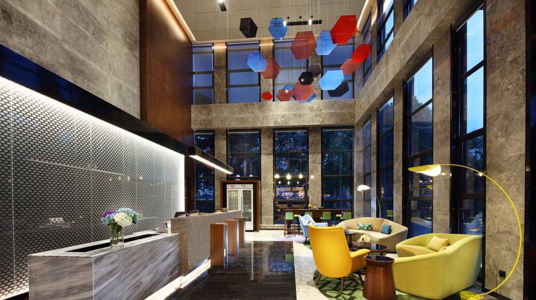 <b>Hampton by Hilton Nanjing South Station Lobby</b>. Images powered by <a href="https://www.leonardoworldwide.com/" title="Leonardo Worldwide" target="_blank">Leonardo</a>.