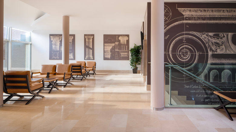 <b>UNAHOTELS Bologna San Lazzaro Lobby</b>. Images powered by <a href="https://www.leonardoworldwide.com/" title="Leonardo Worldwide" target="_blank">Leonardo</a>.