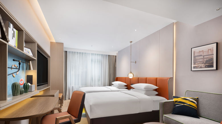 <b>Home2 Suites by Hilton Chongqing Room</b>. Images powered by <a href="https://www.leonardoworldwide.com/" title="Leonardo Worldwide" target="_blank">Leonardo</a>.
