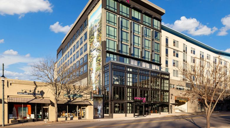 <b>Moxy Asheville Downtown Exterior</b>. Images powered by <a href="https://www.leonardoworldwide.com/" title="Leonardo Worldwide" target="_blank">Leonardo</a>.