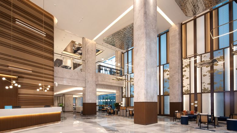 <b>Hilton Garden Inn Beihai Railway Station Lobby</b>. Images powered by <a href="https://www.leonardoworldwide.com/" title="Leonardo Worldwide" target="_blank">Leonardo</a>.