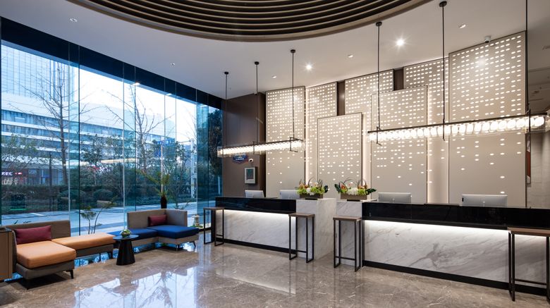 <b>Hampton by Hilton Wuhan Qingnian Road Lobby</b>. Images powered by <a href="https://www.leonardoworldwide.com/" title="Leonardo Worldwide" target="_blank">Leonardo</a>.