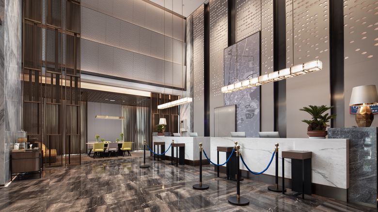 <b>Hampton by Hilton Yuxi Hongta Railway St Lobby</b>. Images powered by <a href="https://www.leonardoworldwide.com/" title="Leonardo Worldwide" target="_blank">Leonardo</a>.