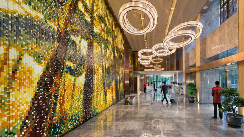 <b>Mandarin Oriental Pudong, Shanghai Lobby</b>. Images powered by <a href="https://www.leonardoworldwide.com/" title="Leonardo Worldwide" target="_blank">Leonardo</a>.