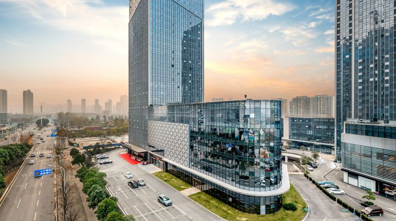 Hampton by Hilton Wuhan Railway Station Exterior. Images powered by <a href="https://www.leonardoworldwide.com" target="_blank" rel="noopener">Leonardo</a>.