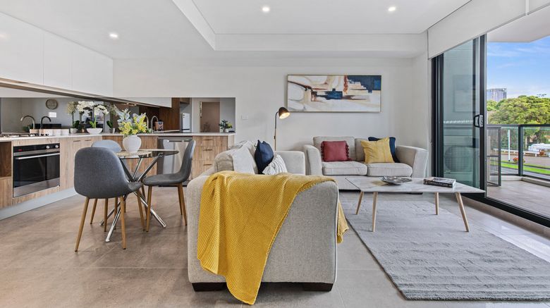 <b>Astra Apartments Parramatta - Gateway Room</b>. Images powered by <a href="https://www.leonardoworldwide.com/" title="Leonardo Worldwide" target="_blank">Leonardo</a>.