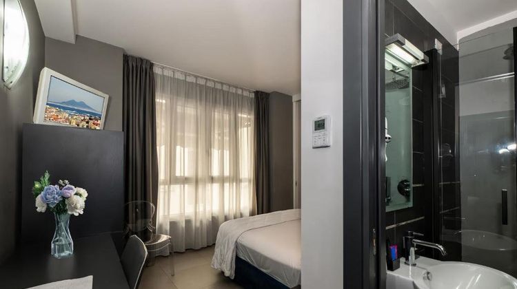 Golden Hotel Room