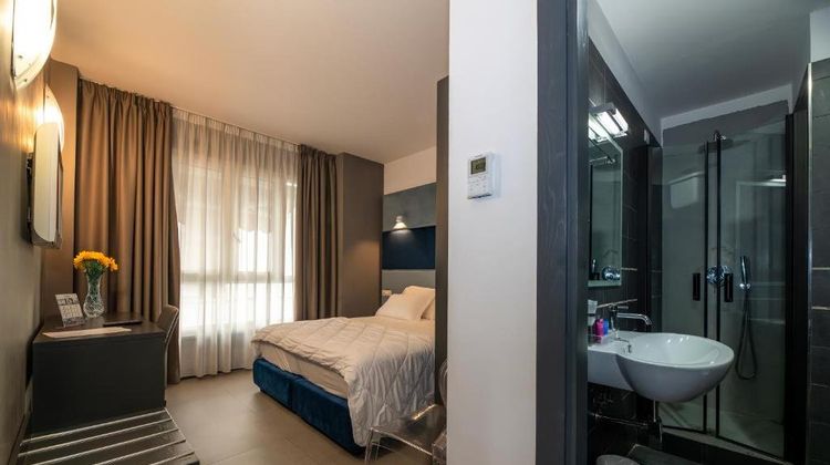 Golden Hotel Room
