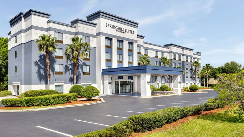 SpringHill Suites Jacksonville Airport Exterior. Images powered by <a href="https://www.leonardoworldwide.com" target="_blank" rel="noopener">Leonardo</a>.