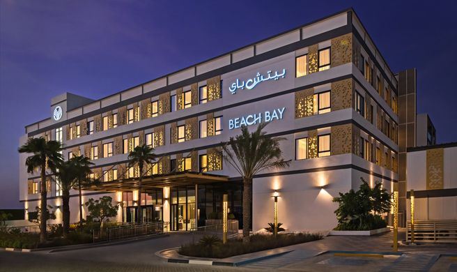 Beach Bay Hotel Al Mirfa Exterior