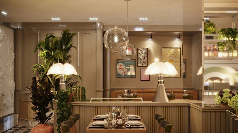 <b>Aloft Istanbul Karakoy Restaurant</b>. Images powered by <a href="https://www.leonardoworldwide.com/" title="Leonardo Worldwide" target="_blank">Leonardo</a>.