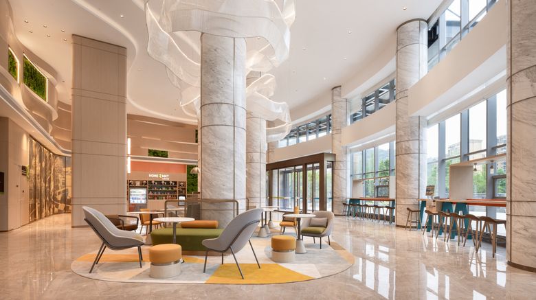 <b>Home2 Suites Chengdu Dujiangyan Lobby</b>. Images powered by <a href="https://www.leonardoworldwide.com/" title="Leonardo Worldwide" target="_blank">Leonardo</a>.