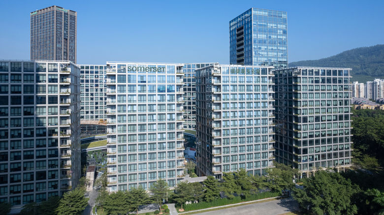 Somerset QPlex Shenzhen Exterior. Images powered by <a href="https://www.leonardoworldwide.com" target="_blank" rel="noopener">Leonardo</a>.