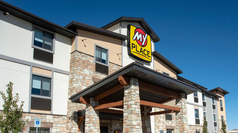 <b>My Place Hotel-Idaho Falls Exterior</b>. Images powered by <a href="https://www.leonardoworldwide.com/" title="Leonardo Worldwide" target="_blank">Leonardo</a>.