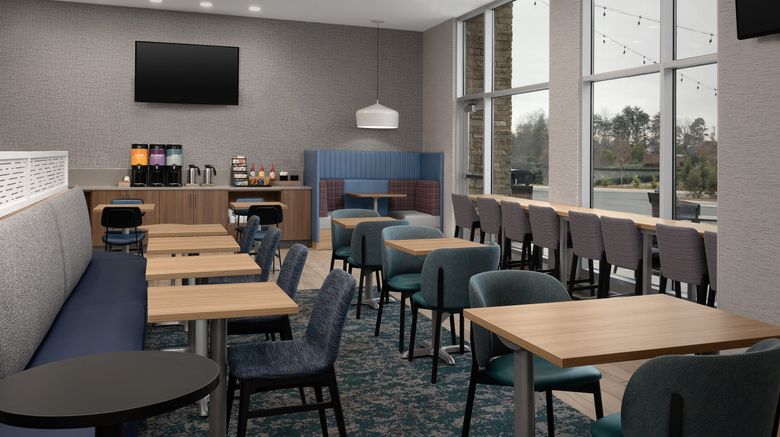 <b>Home2 Suites by Hilton Hickory Lobby</b>. Images powered by <a href="https://www.leonardoworldwide.com/" title="Leonardo Worldwide" target="_blank">Leonardo</a>.