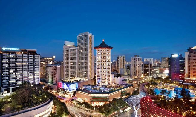 Singapore Marriott Tang Plaza Hotel Exterior