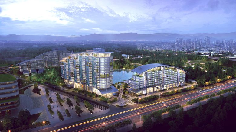 <b>Holiday Inn Jingdezhen Exterior</b>. Images powered by <a href="https://www.leonardoworldwide.com/" title="Leonardo Worldwide" target="_blank">Leonardo</a>.