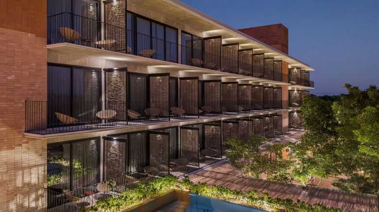 <b>Moxy Tulum Exterior</b>. Images powered by <a href="https://www.leonardoworldwide.com/" title="Leonardo Worldwide" target="_blank">Leonardo</a>.