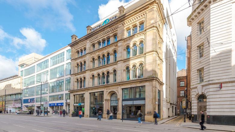 Motel One Manchester-Royal Exchange Exterior. Images powered by <a href="https://www.leonardoworldwide.com" target="_blank" rel="noopener">Leonardo</a>.