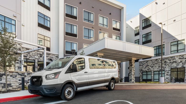 Homewood Suites Austin Airport Exterior. Images powered by <a href="https://www.leonardoworldwide.com" target="_blank" rel="noopener">Leonardo</a>.