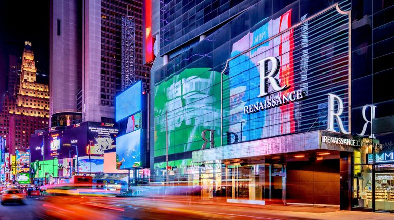 <b>Renaissance New York Times Square Hotel Exterior</b>. Images powered by <a href="https://www.leonardoworldwide.com/" title="Leonardo Worldwide" target="_blank">Leonardo</a>.