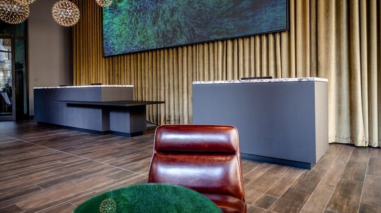 <b>Motel One Berlin-Potsdamer Platz Lobby</b>. Images powered by <a href="https://www.leonardoworldwide.com/" title="Leonardo Worldwide" target="_blank">Leonardo</a>.