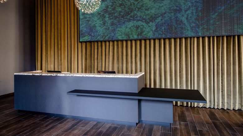 <b>Motel One Berlin-Potsdamer Platz Lobby</b>. Images powered by <a href="https://www.leonardoworldwide.com/" title="Leonardo Worldwide" target="_blank">Leonardo</a>.