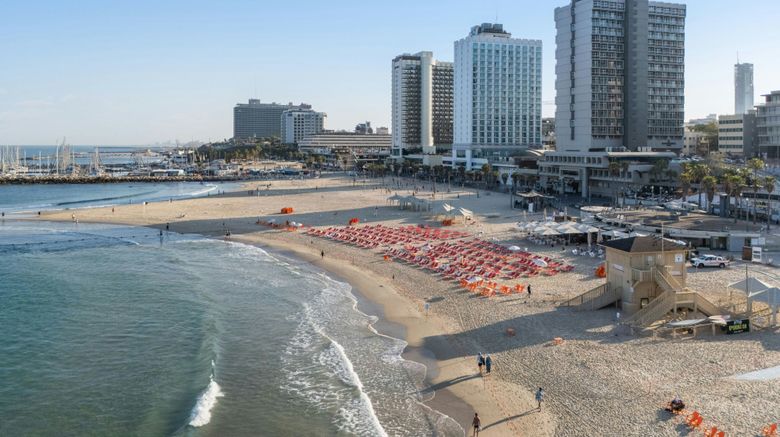 <b>Renaissance Tel Aviv Hotel Exterior</b>. Images powered by <a href="https://www.leonardoworldwide.com/" title="Leonardo Worldwide" target="_blank">Leonardo</a>.