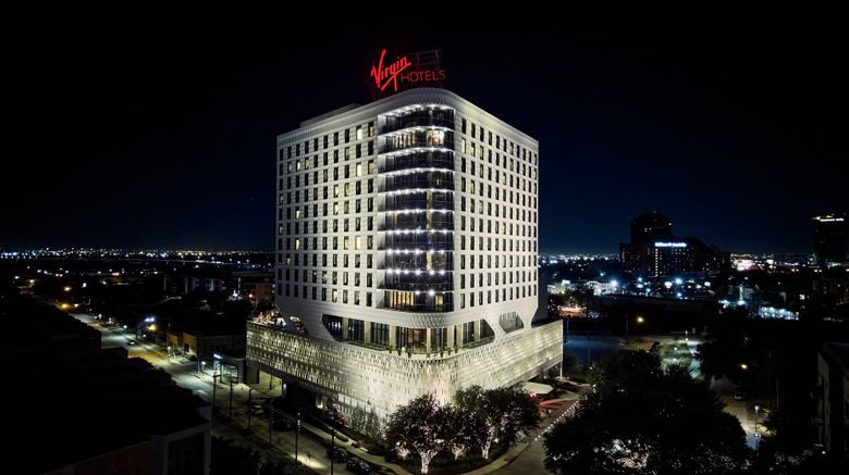 <b>Virgin Hotels Dallas Exterior</b>. Images powered by <a href="https://www.leonardoworldwide.com/" title="Leonardo Worldwide" target="_blank">Leonardo</a>.