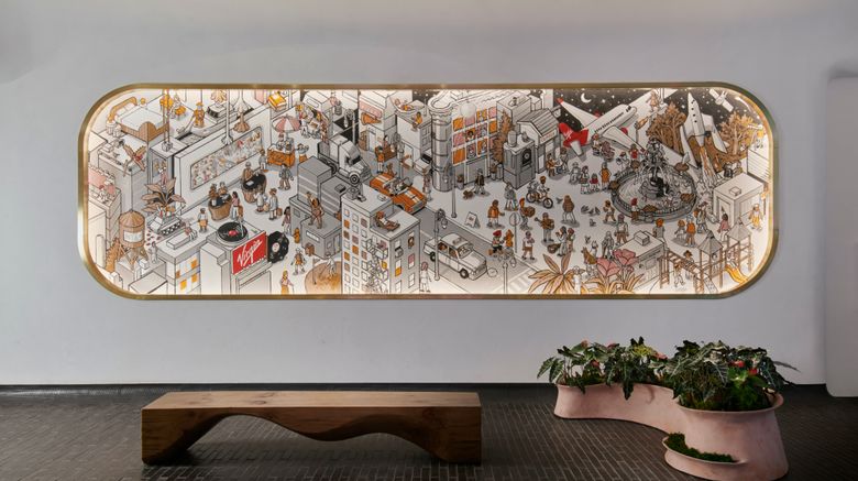 <b>Virgin Hotels New York City Lobby</b>. Images powered by <a href="https://www.leonardoworldwide.com/" title="Leonardo Worldwide" target="_blank">Leonardo</a>.