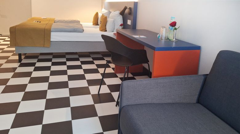 <b>Holiday Inn the niu Form Stuttgart Room</b>. Images powered by <a href="https://www.leonardoworldwide.com/" title="Leonardo Worldwide" target="_blank">Leonardo</a>.