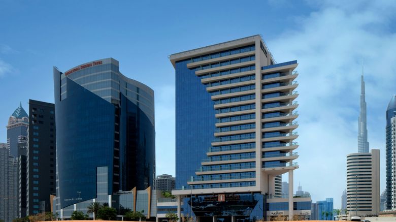<b>The First Collection Business Bay Exterior</b>. Images powered by <a href="https://www.leonardoworldwide.com/" title="Leonardo Worldwide" target="_blank">Leonardo</a>.