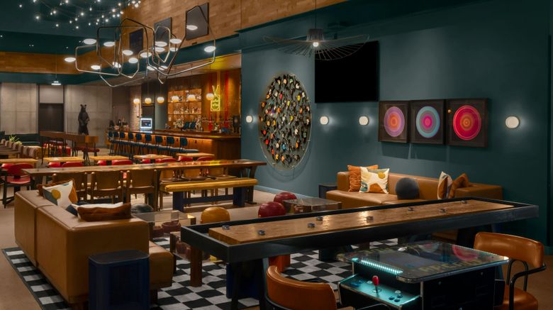 <b>Moxy NYC Downtown Restaurant</b>. Images powered by <a href="https://www.leonardoworldwide.com/" title="Leonardo Worldwide" target="_blank">Leonardo</a>.
