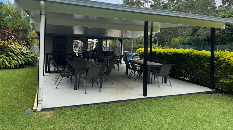 <b>Korora Bay Village Resort Restaurant</b>. Images powered by <a href="https://www.leonardoworldwide.com/" title="Leonardo Worldwide" target="_blank">Leonardo</a>.