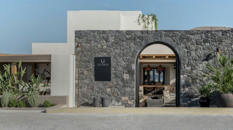 <b>Hotel Istoria, Perivolos Beach Exterior</b>. Images powered by <a href="https://www.leonardoworldwide.com/" title="Leonardo Worldwide" target="_blank">Leonardo</a>.