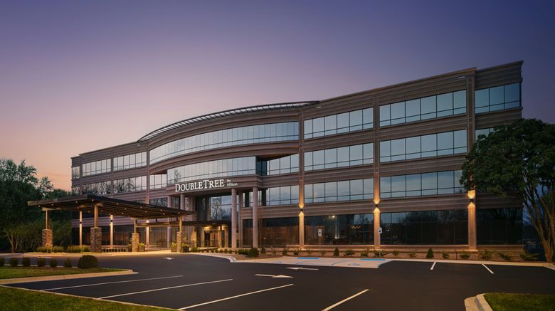 Doubletree Greenville Airport Exterior. Images powered by <a href="https://www.leonardoworldwide.com" target="_blank" rel="noopener">Leonardo</a>.