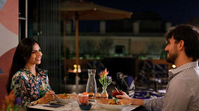 <b>Le Meridien Visconti Rome Restaurant</b>. Images powered by <a href="https://www.leonardoworldwide.com/" title="Leonardo Worldwide" target="_blank">Leonardo</a>.