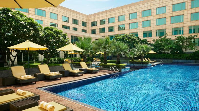 <b>JW Marriott Hotel New Delhi Aerocity Pool</b>. Images powered by <a href="https://www.leonardoworldwide.com/" title="Leonardo Worldwide" target="_blank">Leonardo</a>.