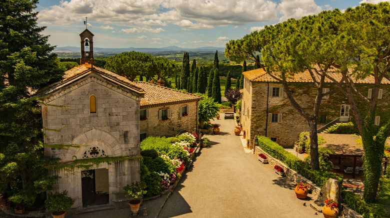 <b>Borgo San Felice Resort Exterior</b>. Images powered by <a href="https://www.leonardoworldwide.com/" title="Leonardo Worldwide" target="_blank">Leonardo</a>.