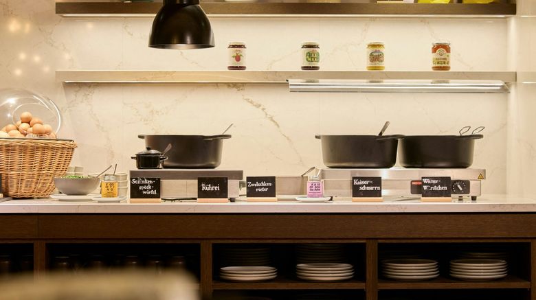 <b>Motel One Wien-Staatsoper Restaurant</b>. Images powered by <a href="https://www.leonardoworldwide.com/" title="Leonardo Worldwide" target="_blank">Leonardo</a>.